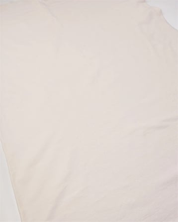 Krem Renkte İnce Ama Sıkı Örgüde Penye Triko Arası Örme Kumaş Tişörtlük & Elbiselik 130x100cm