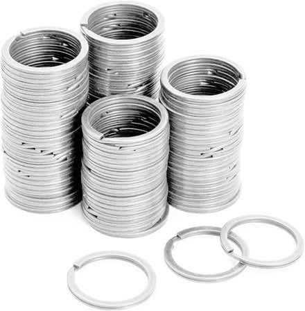 30 Adet Gümüş Renk 3 cm Metal Anahtarlık Halkası