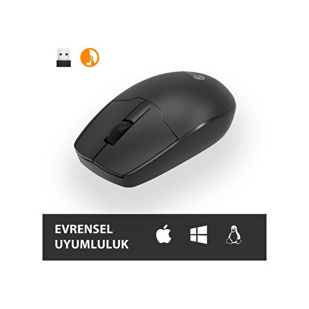 Lecoo WS204 Kablosuz 1200DPI 3 Tuşlu Optik Mouse