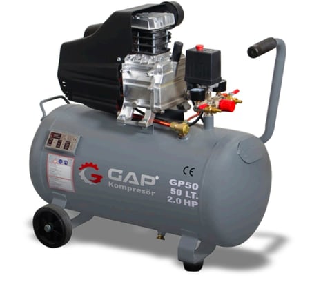 50 LT 2 HP monofaze 220 V HAVA KOMPRESÖRÜ GAP GP 50