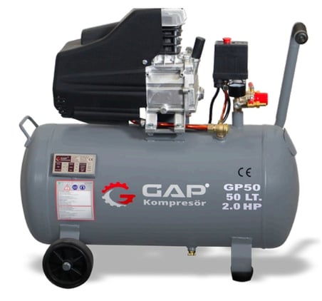 50 LT 2 HP monofaze 220 V HAVA KOMPRESÖRÜ GAP GP 50