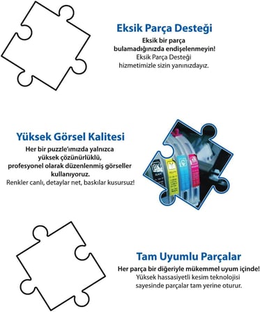 Gezegenler 1000 Parça 2,2mm Kalınlık 48x68cm Profesyonel Hobi Puzzle Yapboz Serisi