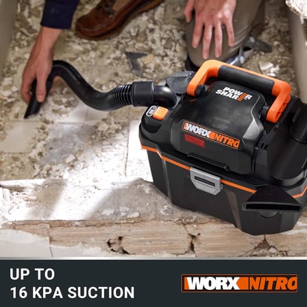 WX031.9 20Volt 200W/16Kpa Li-ion Kömürsüz Flexi Esnek Hortumlu Profesyonel Şarjlı Islak/Kuru Süpürge &amp; Üfleme (Akü Dahil Değildir)