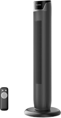 Kule Fan, Uzaktan Kumanda, 38dB Fısıltı Sessizliği, 5 Hız Kademesi ve 4 Mod, LED Ekran, 15h Zamanlayıcı, 90° Salınım