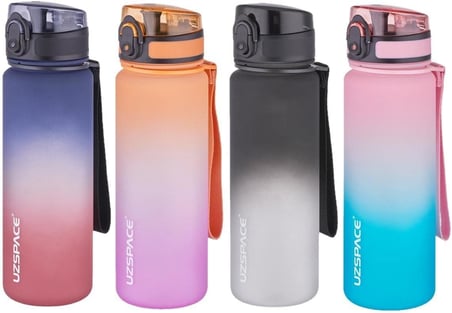 FiftyFifty 500ml Çift Renk Softtouch FF Collection Tritan Su Matarası Pembe-Yeşil