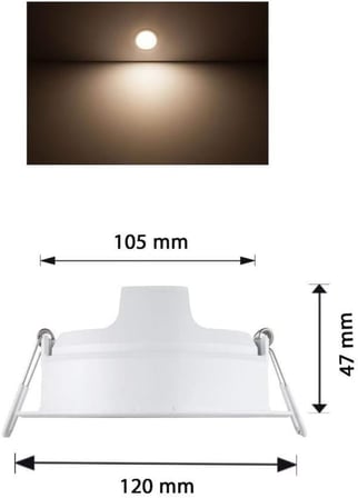 Philips 59448 MESON 105 7W 40K WH recessed LED