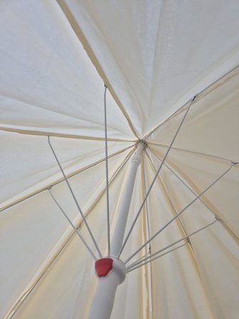 PLAJ ŞEMSİYESİ KREM 200 CM 10 TELLİ