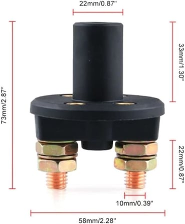 Akü Şalteri Devre Kesici 12v-24v 300A