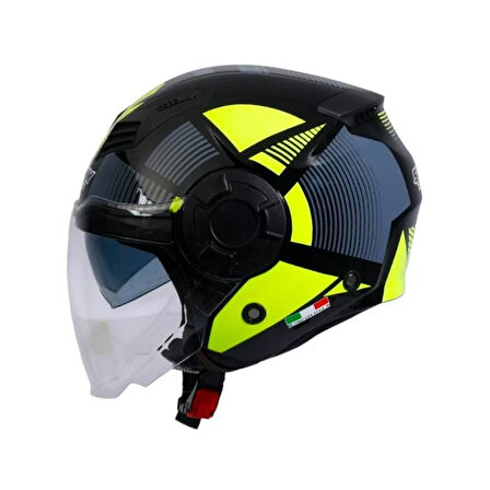 Sway Açık Kask Güneş Vizörlü Sw 766 Geko Yellow