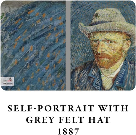Van Gogh 4'lü Defter Seti 4, Self-portrait Series I, Çizgisiz, 64 Sayfa, 14x21cm