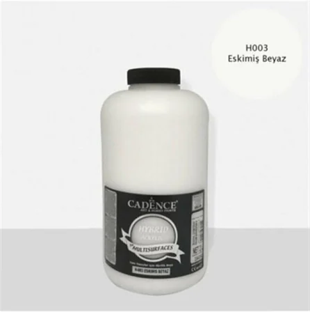 H-003 Eskimiş Beyaz 2 Litre Multisurfaces Hybrıd Akrilik Boya Beyaz