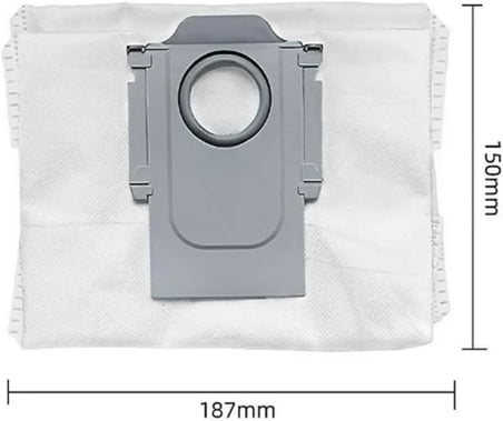 Roborock için 2 adet toz torbası Roborock Q Revo/Qrevo Pro/QrevoMaxV/Qrevo Curv/s8 MaxVUltra/S8Max Ultra/Qrevo Edge/Qrevo S/Qrevo Plus/QreVo Master/Orevo Slim, yedek torba aksesuar seti