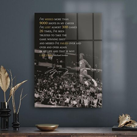 Decovetro Cam Tablo Michael Jordan Succed