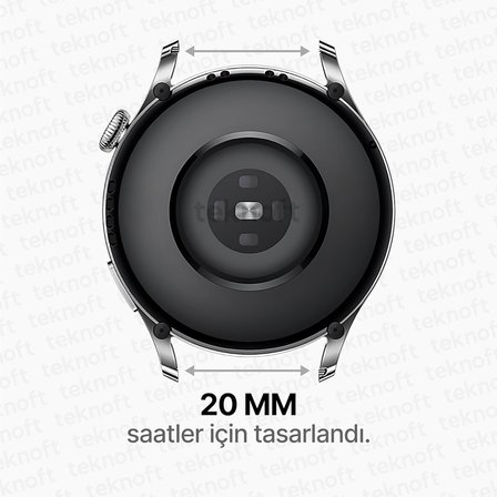 Samsung Galaxy Watch 7/6/5/4/FE Serisi (40mm/44mm), Watch 6/4 Classic (47mm/43mm/42mm) ve Samsung Watch 5 Pro (45mm) için Yumuşak ve Konforlu Wave 20mm Silikon Kordon