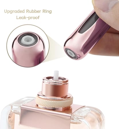 Kyrotech 4 Adet Taşınabilir Mini Parfüm Atomizer Şişesi – 5 ML Yeniden Doldurulabilir Seyahat Parfüm Spreyi, Kompakt ve Sızdırmaz Tasarım
