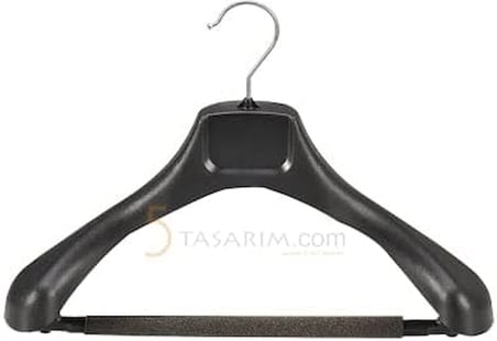 Askıcı Plastik Lüx Ceket Askısı, (10'lu Paket) Kaba Askı, Elbise Askısı, Takım Elbise Askısı aa-swusyh10