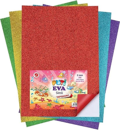 Puti Eva Simli Yapışkanlı 20x30 cm 2 mm 10 Renk