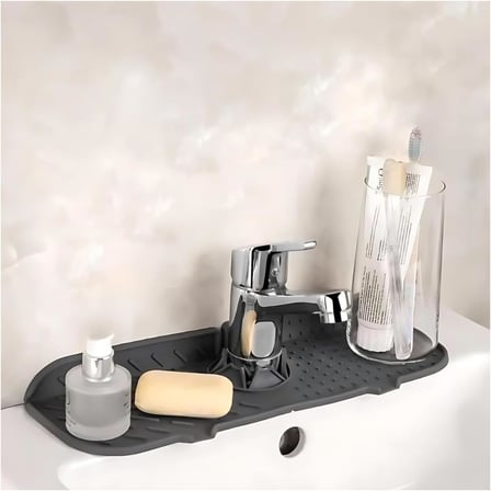 Su Tutucu Musluk Matı - Mutfak ve Banyo için Koruyucu Musluk ve Lavabo Altı Mat