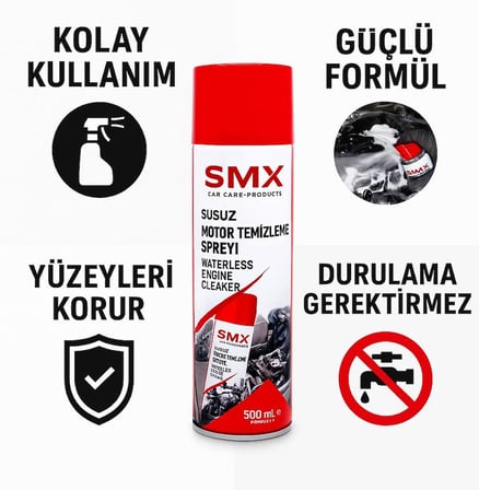 Susuz Motor Temizleme Spreyi 500 ML,Motor Yağ ve Kir Çözücü