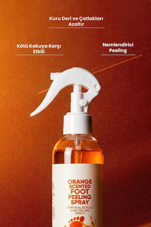 Topuk Çatlak Bakım Spreyi 250ml - Peeling, Koku Giderici, Nemlendirici, Ayak Bakım
