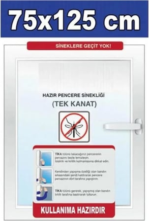 Pencere Sinekliği, Yapışkan Bantlı (Tek Kanat (75x125))