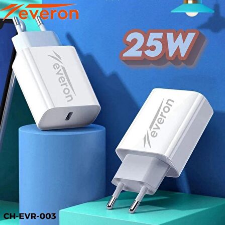 Everon 25W Hızlı Şarj Cihazı TypeC Girişli EVR003