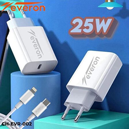 Everon 25W Hızlı Şarj Cihazı TypeC İphone Kablolu EVR002