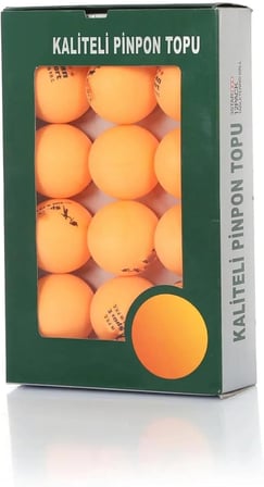3 Yıldız Masa Tenisi Pinpon Topu +40 Gazlı Yapı Sekme Garantili Profesyonel Pingpong Top 12 Adet