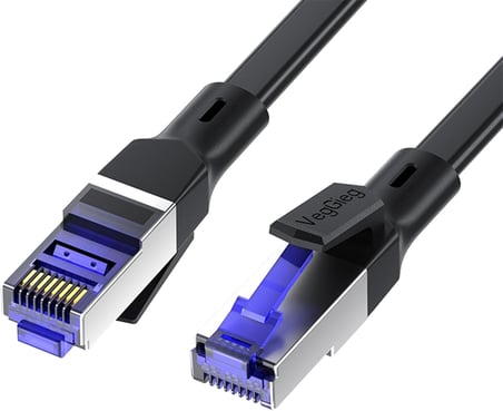 CAT7 10Gbps Gigabit 600Mhz FTP RJ45 Flat Ethernet Kablosu 10 Metre