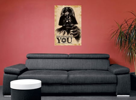 Star Wars baskı, ahşap, çok renkli, 61 x 91,5 cm