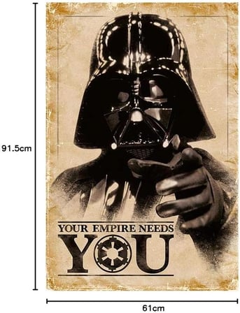 Star Wars baskı, ahşap, çok renkli, 61 x 91,5 cm