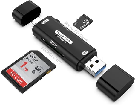 Micro SD Kart Okuyucu Type C to USB 3.0 Çevirici OTG 5 Gbps Hafıza Kartı Okuyucu Adaptör Micro SD Card Reader RKTSD