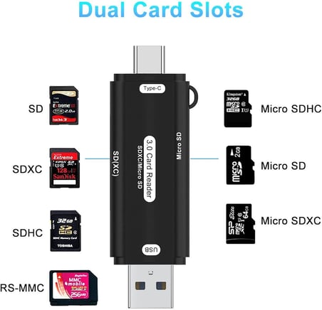 Micro SD Kart Okuyucu Type C to USB 3.0 Çevirici OTG 5 Gbps Hafıza Kartı Okuyucu Adaptör Micro SD Card Reader RKTSD