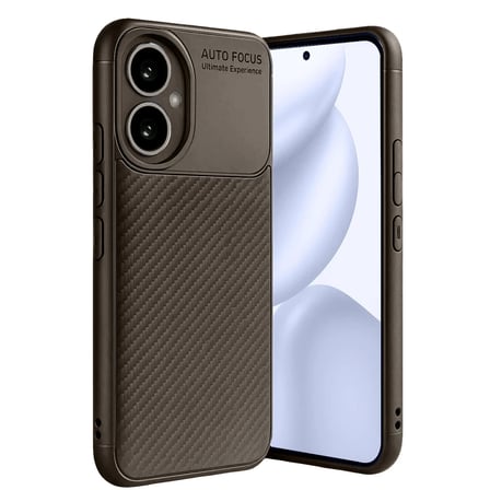 Honor 400 Kılıf Auto Focus Karbon Kapak - Kahverengi