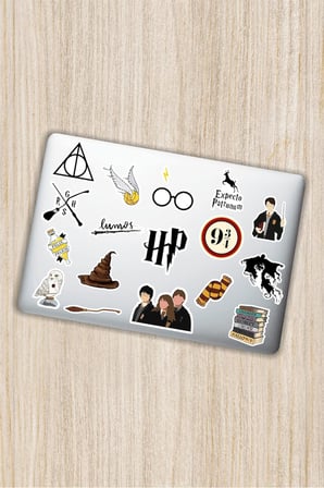 Harry Potter Dekoratif Laptop Notebook Tablet Telefon Sticker Set 012