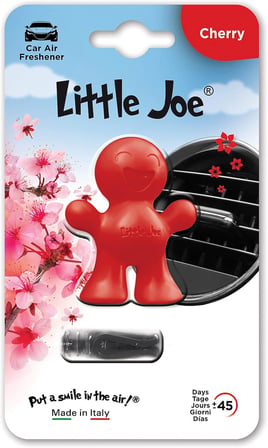 Little Joe araç hava temizleyici, her havalandırma ızgarasına takmak için +/- 45 gün tazelik arabada (Çılgın kiraz/Kırmızı)