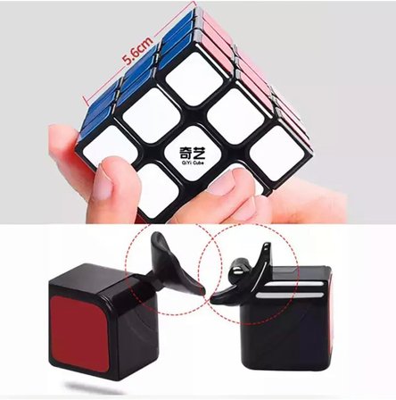 QI YI TOYS Speed Cube Son Nesil 3x3x3 Rubik Küpü Zeka Küpü Sihirli Cube, Hızlı ve Pürüzsüz, Dayanıklı Malzeme, Yetişkinler ve Erkekler için ve kızlar