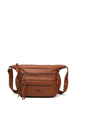 Yıkama Rölaks Deri Yumuşak Kadın Postacı Çantası