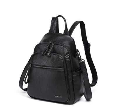 Yıkama Deri Sırt Askılı Kadın Çantası 21K Barcelona 1914