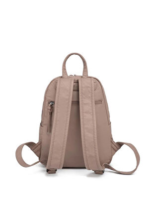 Yıkama Deri Sırt Askılı Kadın Çantası 21K Barcelona 1923