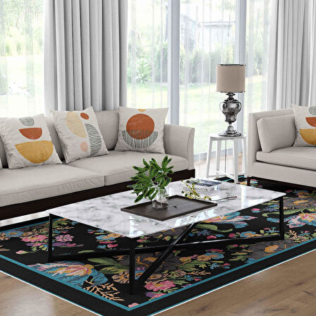 Kaymaz Taban Yıkanabilir Halı – Mutfak, Salon, Yatak Odası için Modern Dijital Baskı Halı