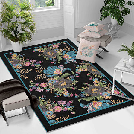 Kaymaz Taban Yıkanabilir Halı – Mutfak, Salon, Yatak Odası için Modern Dijital Baskı Halı