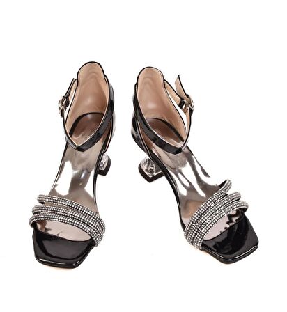  Bilekten Bağlamalı Topuklu Genç Kız Çocuk Abiye Ayakkabı