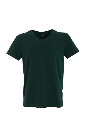Adam Boxes V Yaka T-shirt N-Simplo - Koyu Yeşil