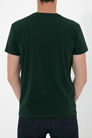 Adam Boxes V Yaka T-shirt N-Simplo - Koyu Yeşil