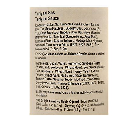 Lee Kum Kee Teriyaki Sos 1 Kg