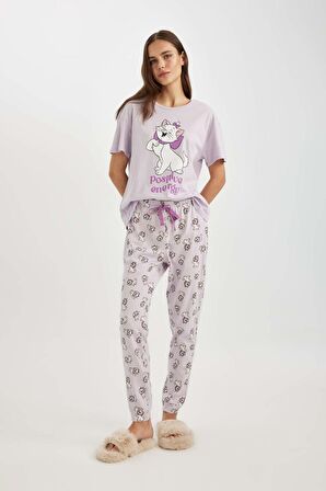 Fall in Love Aristocats Kısa Kollu Pijama Takımı