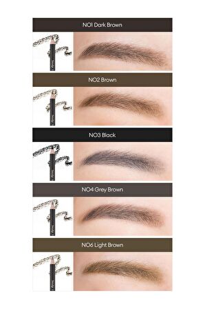 Bulaşmayan Kalıcı Doğal Kaş Kalemi  Smudge Proof Wood Brow (Light Brown)