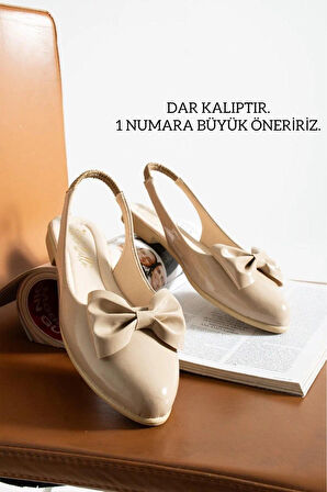 Kadın Babet Vizon Suni Deri Fiyonklu  Babet Rahat Hafif Babet Günlük Babet