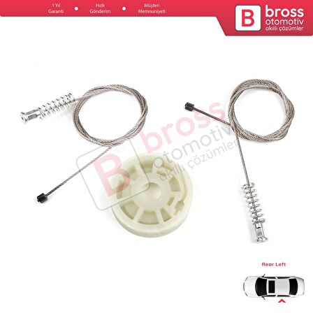 Ford Focus MK1 1998-2005 4/5 Kapı Hatchback Sedan Wagon 1138204 İçin Arka Sol Cam Kriko Tamir Seti